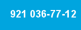 921 036-77-12 921 036-77-12